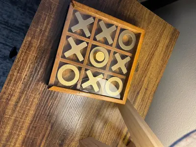 a wooden board with a game on it at Private Mountain Retreat On 10 Acres The Perfect Family Escape in Cheshire