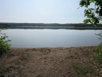 a view of a lake with trees in the background at 13-Min Jiminy, Fave, Hot Tub, Lg Open LR, Family in Pittsfield