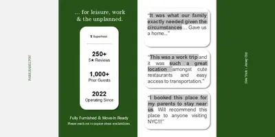 two cell phones with text messages on them at Park Hamilton House 3B2B Modern Apt Mins to NYC in Jersey City