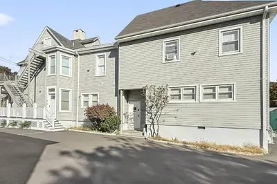 a large house with a garage at Harbor Haven, Apt #2, 2 BR/1BA in Stamford