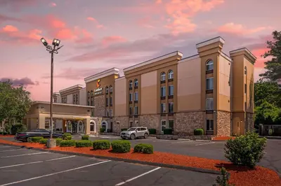 a rendering of a hotel with a parking lot at Comfort Inn & Suites East Hartford - Hartford in East Hartford