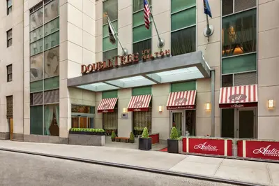 a rendering of the front of a hotelrite act at DoubleTree by Hilton New York Downtown in New York