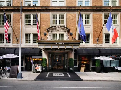 a building with flags in front of it at The Mark New York in New York