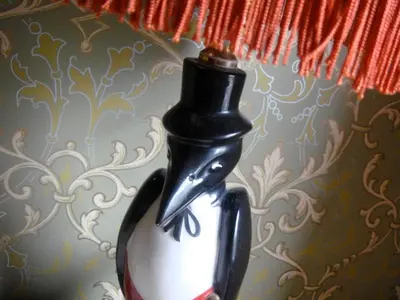 a black and white vase sitting next to a wall at The Harlem Flophouse in New York