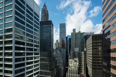 a view of a city skyline with tall buildings at AC Hotel by Marriott New York Downtown in New York