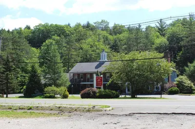 a house on the side of a road at Stay Berkshires in Williamstown