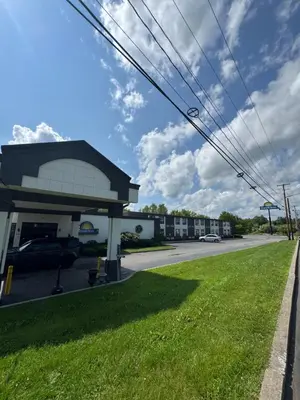 a gas station on the side of a road at Days Inn by Wyndham Liberty in Ferndale