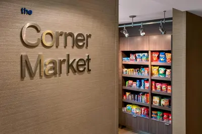 a corner market sign on the wall of a store at Fairfield Inn & Suites by Marriott Great Barrington Lenox/Berkshires in Great Barrington