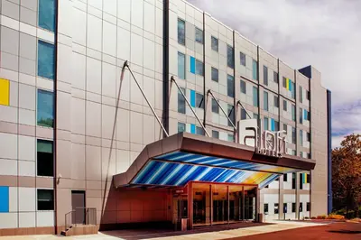 an external view of a building at Aloft New York LaGuardia Airport in Queens