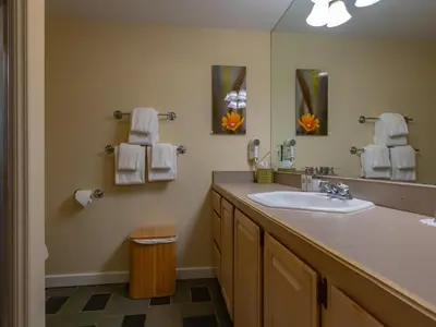 a bathroom with a sink and a mirror at Shaker Mill Inn in West Stockbridge