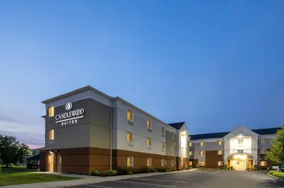 a rendering of the front of a hotel at Candlewood Suites Windsor Locks by IHG in Windsor Locks