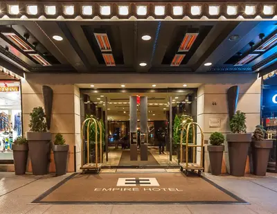 a entrance to an entrance to a shopping mall at The Empire Hotel New York in New York