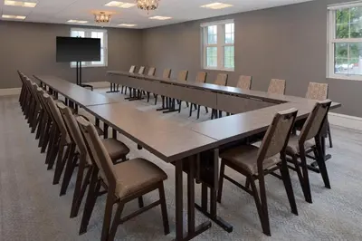 a large conference room with a long table and chairs at The Westin Governor Morris, Morristown in Morristown