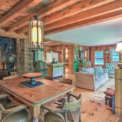 Berkshire Riverfront Ski Cabin Close to Hiking!