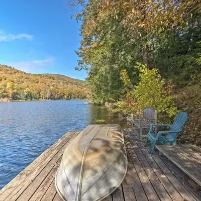 Lakefront Berkshires Retreat with Deck