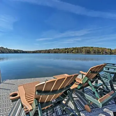 BBQ Ready Lakeside Milford Home with Paddleboat