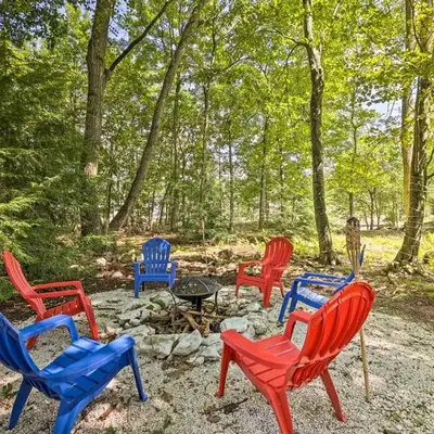 Walk to Lake Game Room Getaway in Pocono Summit!