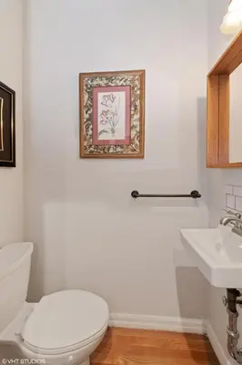 a bathroom with a toilet and a sink at Home NYC in New York