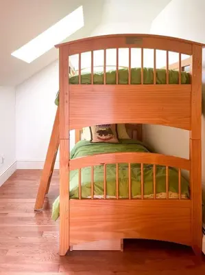 a wooden bunk bed in a room at Bovina Mountain High in Bovina Center