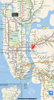 a map of singapore with a red marker at Bedroom 10 mins to Times Square! and is first floor in Queens
