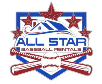 an all star baseball team logo with a bat at The Hill All Star Baseball Rentals in Oneonta