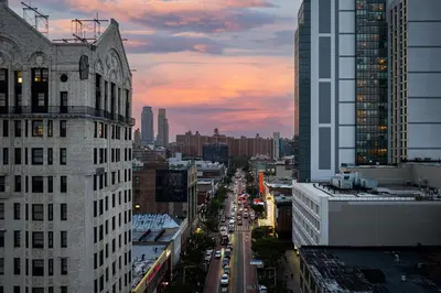 a view of a city street with tall buildings at Renaissance New York Harlem Hotel in New York